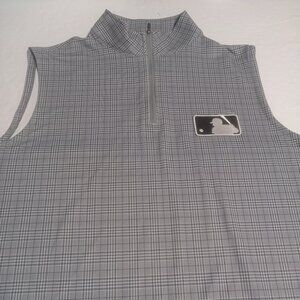 Peter Millar Men's Crown Sport MLB 1/4 Zip Pullover Vest L